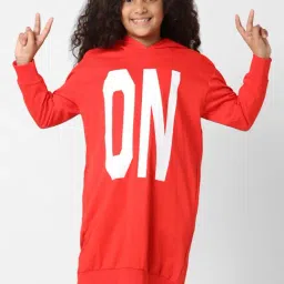 KIDS ONLY Red Printed T-shirt Dress-image-43