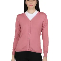 MOCA by Monte Carlo Pink Open Front Cardigan-59