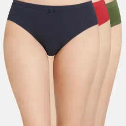 Amante Multicolor Cotton Bikini Panty (Pack of 3)-image-52