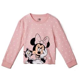 The Souled Store Kids Pink Minnie Print Sweatshirt-image-55
