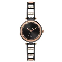 Timex Fria Women Black Round Analog Watch - TWEL15302-10