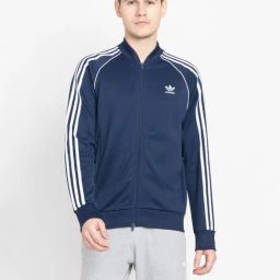 Adidas Originals Navy Slim Fit SST P Track Top-image-21