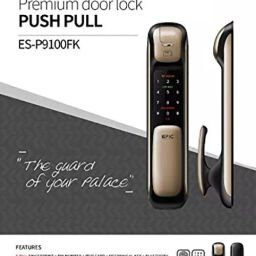 Epic Premium Push Pull Door Lock with Password, Mechanical Key, Fingerprint, Bluetooth & RFID Locking System, ES-P9100FK image 3