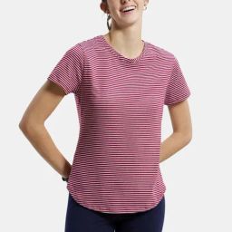 Jockey Red & White Cotton Striped T-Shirt-picture-15