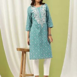 Nayam By Lakshita Blue Kurta-picture-47