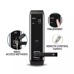 Epic 4 Way Smart Door Lock with Pin Number, Mechanical Key, Fingerprint & RFID Locking System, EF-8000LB-25