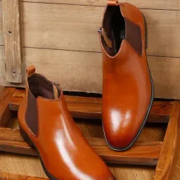 Teakwood Leathers Men's Brown Chelsea Boots-picture-28