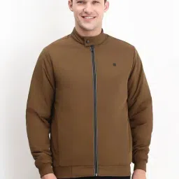 Allen Solly Brown Regular Fit Quilted Reversible Jacket-image-88