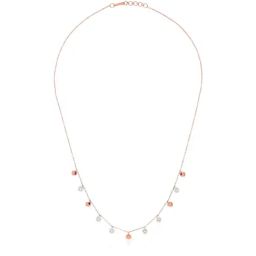 Malabar Gold and Diamonds 18k Rose Diamond Long Necklace-image-8