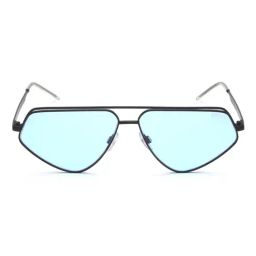 IDEE Blue Geometric UV Protection Unisex Sunglasses-32