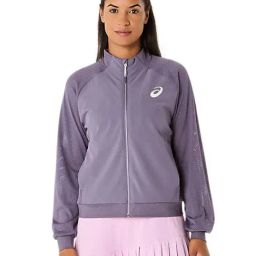 Asics Women's Greyish Purple Match Jacket-image-30