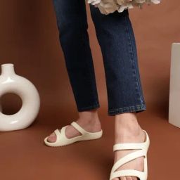 Truffle Collection Women's Cream Slides-82
