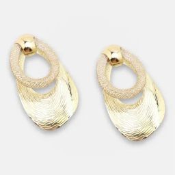 Sohi Gold Plated Party Designer Drop Earrings-4