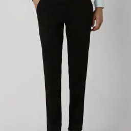 Peter England Black Slim Fit Trousers-picture-15