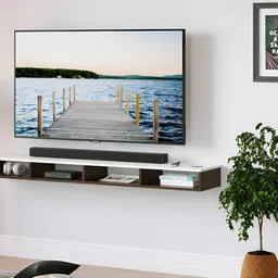 bluewud Brown Primax Solo Wall Mount TV Unit-image-57