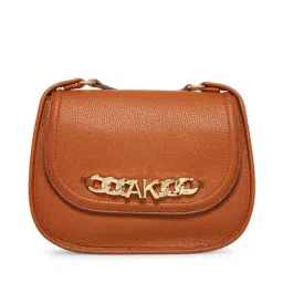 Anne Klein Brown Solid Sling Handbag-image-17