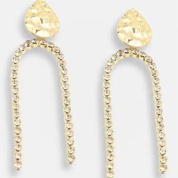 Sohi Gold Plated Party Designer Stone Dangler Earrings-16