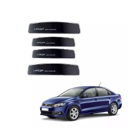 SPREADX Plastic Car Stylish I-pop Black Colour Elegant Door Guard Protection Universal Type  Suitable for V W Vento (Set of 4 Pcs)-40