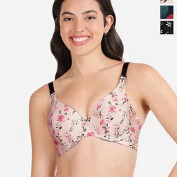 shyaway Pack Of 3 Floral Underwired Lightly Padded T-shirt Bras With All Day Comfort-image-29
