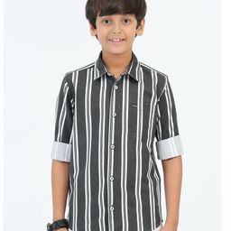 Boy's Cotton Blend Single Pocket Casual Shirt-image-75