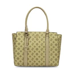 LAVIE Signature Taupe Logo Handbag-25
