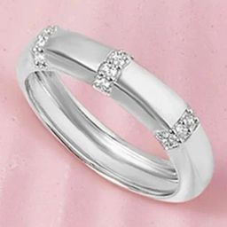 Mia by Tanishq 925 Silver Subtle Shine Silver Finger Ring-image-4