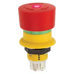 EAO EMERGENCY STOP SW, SPST/SPST, 5A, 250VAC, 61-6451.4277-29
