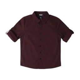 Allen Solly Junior Maroon Printed Full Sleeves Shirt-picture-36