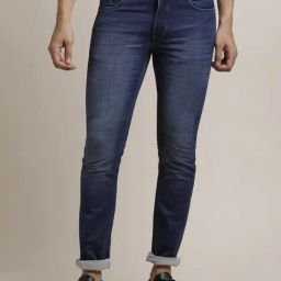Turtle Navy Blue Narrow Fit Jeans-image-65