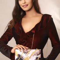 Aatmana Multicolor Printed Small Box Clutch-1
