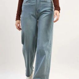 Styli Blue Cotton Relaxed Fit Jeans-image-41