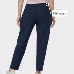 Blissclub Navy Blue Blended Regular Fit Jogger-picture-17
