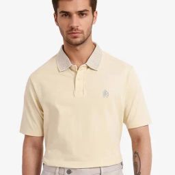 Rare Rabbit Yellow Regular Fit Embroidered Polo T-Shirt-image-39