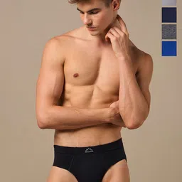URBAN ADVENTURE Pack Of 5 Anti Bacterial Basic Brief 5UAM-001(BLK-DK GRY-LT GRY-NVY-ROYAL)-picture-35
