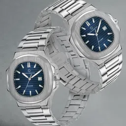 CARLINGTON Men Dial & Stainless Steel Straps Analogue Watch Exclusive 8822 Blue-image-41