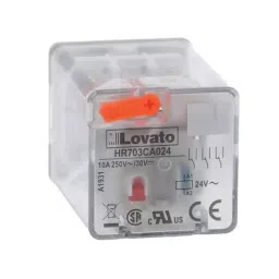 Lovato DIN Rail Non-Latching Relay, 110 V AC Coil, 10A Switching Current, DPDT, HR702CA110-picture-35