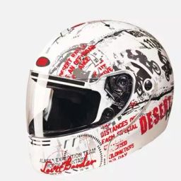 Studds N2 Matt White Large (580 mm) Flip Up-Full Face Helmet, Ninja 3G D5 Decor-image-87