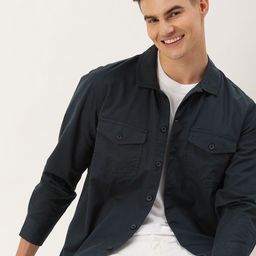 Mast & Harbour Men Standard Cotton Shacket-image-67
