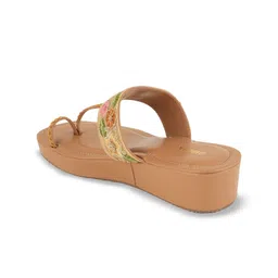 Anouk Textured Block Sandals with Buckles image 3