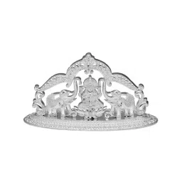 Sri Jagdamba Pearls Maa Laxmi 0.8 Silver Divine Idol-image-8
