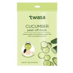 Twasa Set Of 6 Cucumber Peel Off Mask For Hydration & Soothing - 15 g Each-44