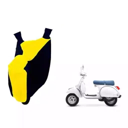 Auto Pearl Waterproof Two Wheeler Cover For LML Star Euro 200 (Yellow & Blue)-image-71