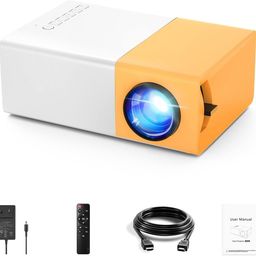 generic LED Portable Mini Projector HD Resolution for Home and Office | 1080 Pixel Full HD Support (Random Colour, with Remote & HDMI) (Multicolour 3, with HDMI Cable) image 2