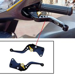 aow bikes Aowbikes 6 Positions Adjustment levers for Honda Activa (Combo Brake Models) Only Black image 2