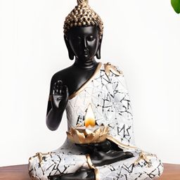 INTERNATIONAL GIFT White Buddha Idol Showpiece-image-35