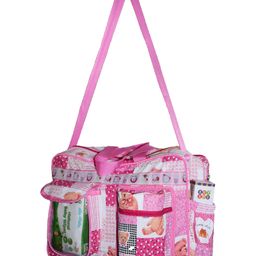 BeyBee Baby Diaper Nappy Changing Baby Diaper Bag Baby Bag Mummy Bag Handbag Mama's Bag Diaper Bag One Size - Pink-image-9