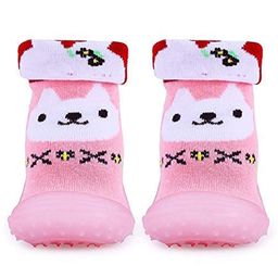 U-grow Anti Skid Breathable Soft Socks Shoes - Pink-image-81