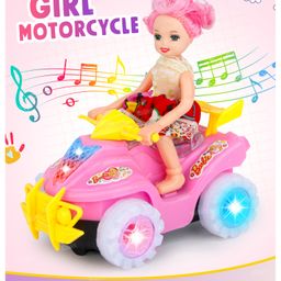 Fiddlerz Beach Bicycle for Kids Bump & Go Tricycle Toy for Girls Boys Vehicle Toy with Sound and Flashing Light for Kids Motorcycle (Pack of 1) Multicolor-picture-22
