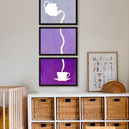 999Store Modern Art Kids Painting For Wall Decor - Tea Lover Teapot With Cup of Tea-image-26