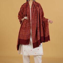 La Vastraa Women Floral Woven Design Shawl-image-50